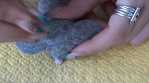 Игрушки из шерсти - сухое валяние. Мастер класс - Милый мышонок