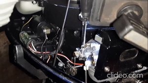 Лодочный мотор Меркури 4 Проба после тюнинга в бочке зимней ночью