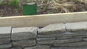 1   Подпорная стенка из галтованого камня. (Retaining wall using tumbled stone)