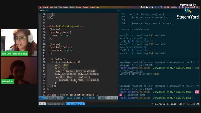 [▶️ Live NodeBR] - Um servidor Node com ES2077 - Gabriel Rubens