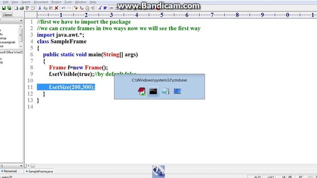how to create a basic window using AWT in java смотреть онлайн
