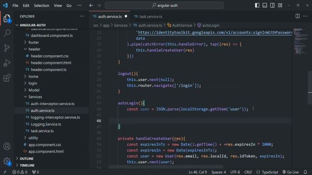#166 Adding Auto Login Functionality | Authentication & Authorization | A Complete Angular Course смотреть онлайн