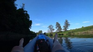 Одиночный сплав по реке + немного рыбалки