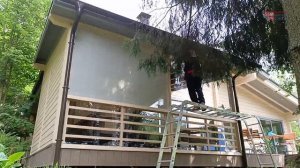 Монтаж: мягкие окна + москитная сетка. Премиальные материалы.