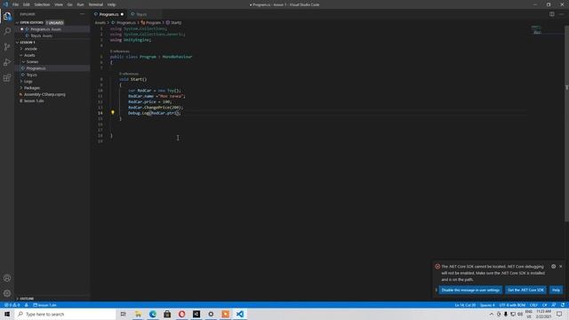 Unity C# Объект = экземпляр класса смотреть онлайн