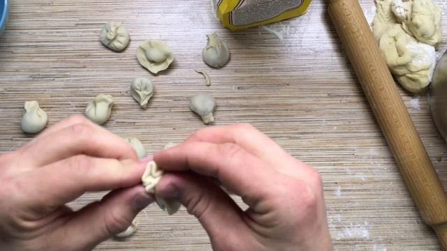 Пельмени ,быстрый способ лепки