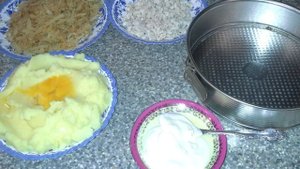 Запеканка из вареного картофеля