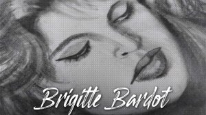 РИСУЮ портрет карандашом Brigitte Bardot | Брижит Бардо