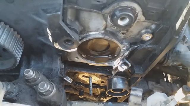 Fiat 1.9 JTD. Как правильно заменить помпу и ремень ГРМ. смотреть онлайн