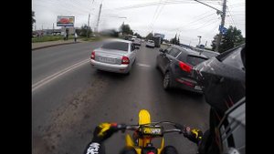 JMC 140 Motard по городу