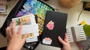 Answering Your Questions: Unboxing 216 Ohuhu Markers and Color Swatching 🌈💗 Art Supplies Haul ✨
