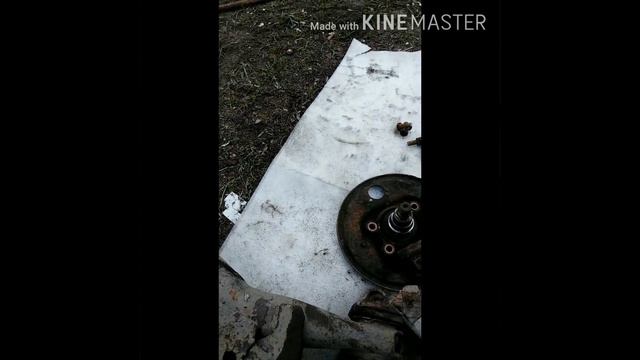 Замена задней балки на 09 своими руками, без ямы.