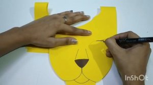 How to make a lion mask/ Paper craft / Making a mask step by step