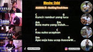 AaooowW (ALESHA !!!) - Backing Track BASS 🎸 || PLUS LIRIK & CHORD || BASSLESS AaooowW (ALESHA !!!)