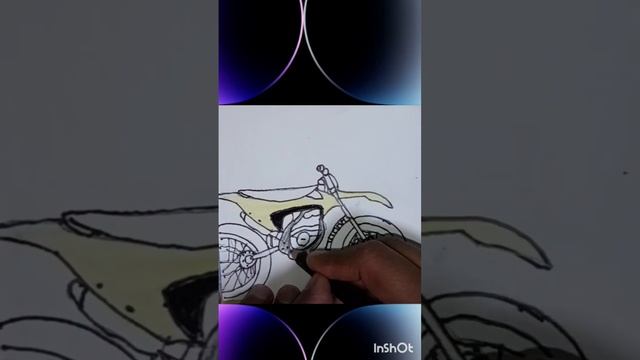 that bike drawing #art#calligraphy #creativity #vairalshort#trending