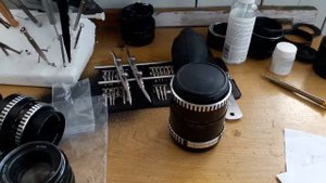 Ремонт Sonnar Jena 135 mm, ремонт диафрагмы, чистка, смазка, оптическая схема