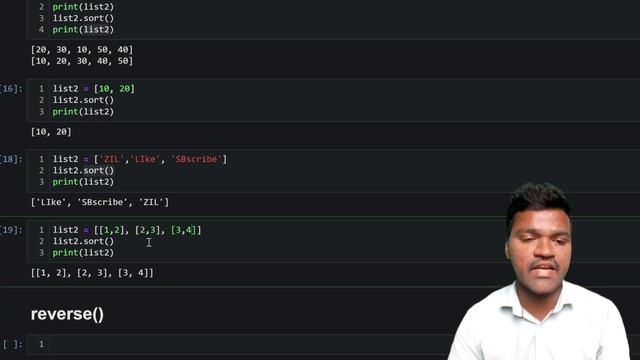 Python list methods for effective problem solving | count sort reverse len min max sum #pythonlists