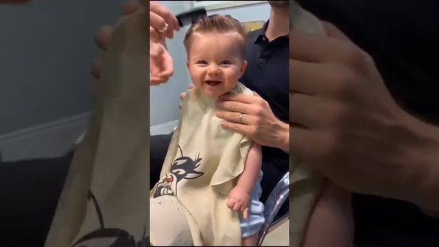 Cute Baby Hair Cut ?? Funny Video