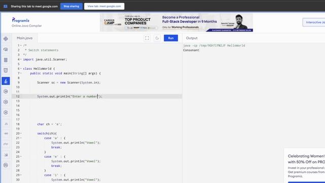 Java tutorial - Switch statement in Java in Kashmiri Language - Online lecture смотреть онлайн