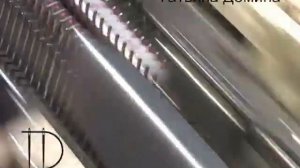 Набор петель на вязальной машине, препятствующий закручиванию однофонтурного полотна.