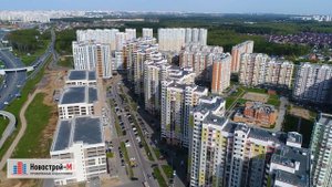 ЖК «Солнцево-Парк» от девелопера ГК «ПИК» (аэросъемка: 15.05.2017)