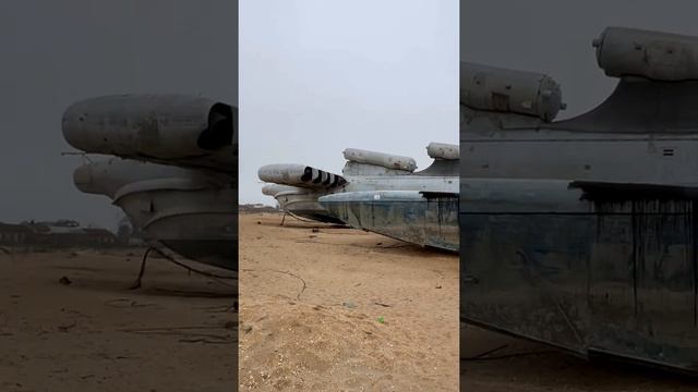 Достопримечательность Дагестана экраноплан Лунь