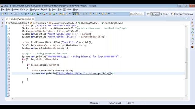 Handling multiple windows |tabs| browsers|Selenium WebDriver |Clear Explanation | Real time example