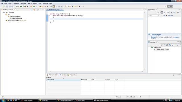Java Tutorial 1 - Hello World смотреть онлайн
