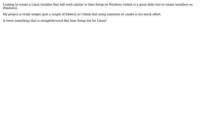 What is the Linux equivalent of Inno Setup on Windows? (2 Solutions!!) смотреть онлайн