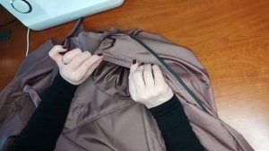 20.5. Как сшить плащ. Втачивание капюшона в горловину. Часть5.