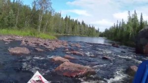 4) Водный отрезок маршрута от оз Позенское по реке Гридина. Рецепт необычного приготовления рыбы.