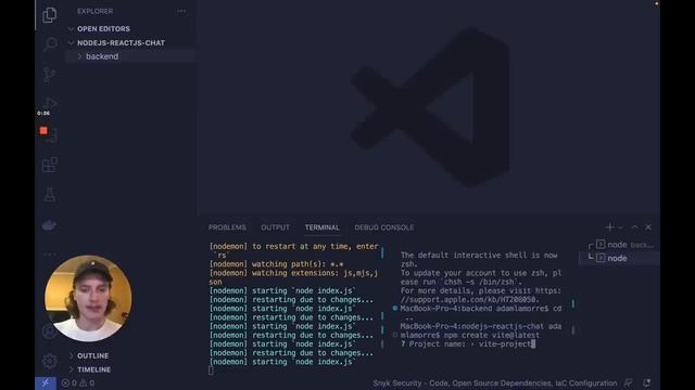 NodeJS Realtime Chat: Build a FULL-STACK app in 27 Minutes! (Best UI ?) смотреть онлайн