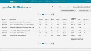 ТБМ-Онлайн - Перечень счетов