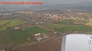 LANDING AT BERGAMO-MILANO INTERNATIONAL AIRPORT BGY. FLYGHT FROM PRAGUE-CZ RYANAIR. SEAT 10F