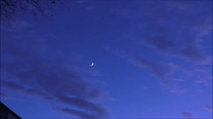 Новогодний месяц на небе  31.12.19. / New Year's month