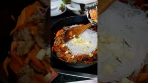 Простой рецепт фрунчоза с говядиной в устричном соусе #чимчим