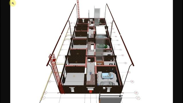 Проект четырехэтажного таунхауса на 4 семьи с лифтами смотреть онлайн