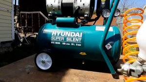Компрессор HYUNDAI HYC 1824S и 2 атм под покраску.