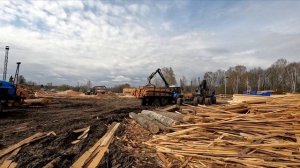 Вывозка леса с помощью полуприцепа