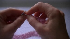 Вязание  шапки из мохера с двойным отворотом узором польская резинка.