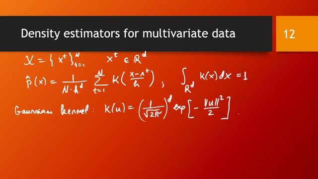 Nonparametric density estimators: multivariate data смотреть онлайн
