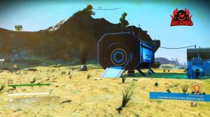 No Man's Sky NEXT Distress Beacon and crashed Freighter