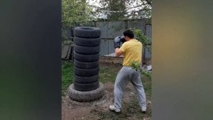 Как сделать грушу из покрышек или чем заняться в карантин ???