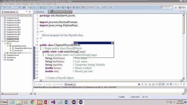 152-143 Java Chapter08 - Payroll Program смотреть онлайн