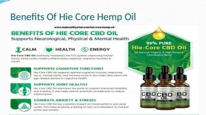  Hie Core Hemp Oil Easiest Way To Reduce Anxiety & Joint Pain !