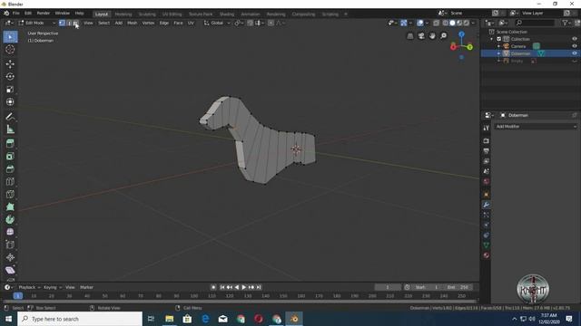 Model a Low Poly Dog || Create any Low Poly Animal in Blender