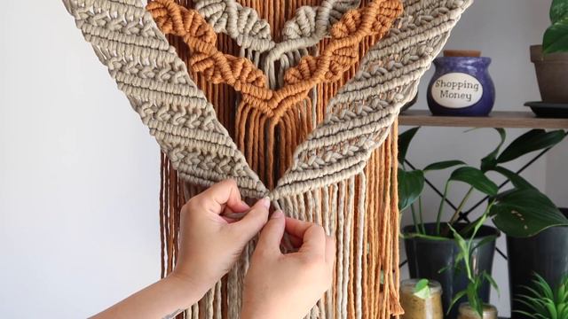 Large Macrame Wall Hanging Tutorial | DIY Macrame Wall Hanging Tutorial - Part 2 смотреть онлайн
