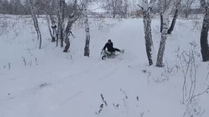 Жёсткое падение на питбайке