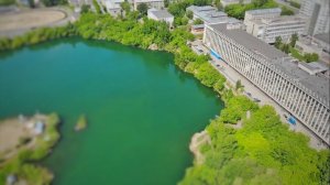 Novosibirsk 4k drone Новосибирск с высоты птичьего полета, Озеро за СовСибирью