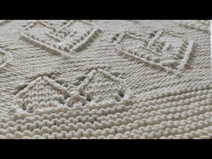 Вяжем плед спицами  для малышей от 0 до года // Мастер класс